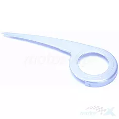 Osłona łańcucha 26/38 "ALICJA" srebrna  510 mm b/uchwytu