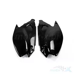 Osłony tylne górne komplet czarny UFO Plast Kawasaki KX 125 / 250 03-08