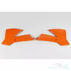 Osłony chłodnicy pomarańczowe UFO Plast KTM SX 65 02-08