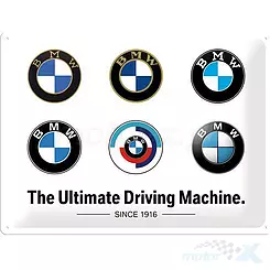 Tablica, plakat 30x40 cm, tłoczona blacha, BMW Evolution Nostalgic Art 23296