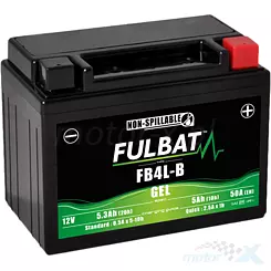 Akumulator żelowy bezobsługowy Fulbat (FB4L-B) 12V 5Ah 120x70x92mm 50CCA