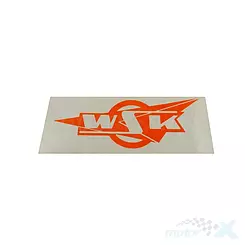 Naklejka wsk prostokątna pomarańczowa 100x40mm