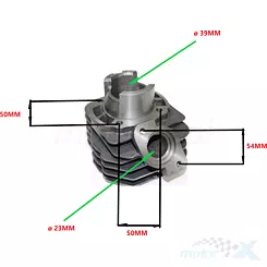 Cylinder goły 39.00mm 50cc Tune-EX Kymco / Honda
