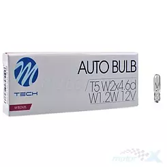 Żarówka W1.2W W2x4.6d 12V 1.2W T05 biała M-TECH