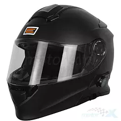 Kask szczękowy z intercomem, czarny mat, Delta BT Matt Black
