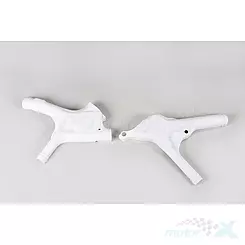 Osłony boczne ramy białe UFO Plast Honda CR 125 / 250 / 500 90-94