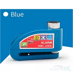 Blokada antykradzieżowa z alarmem 110DB, niebieska, Disc Lock