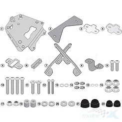 Stelaż kufra centralnego Kappa BMW F 850GS Adventure aluminiowy monokey