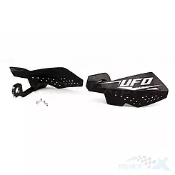 Osłony dłoni uniwersalne, handbary, czarne z mocowaniem 22mm, UFO Plast VIPER  PM01660001