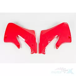 Osłony chłodnicy czerwone UFO Plast Honda CR 125 / 250 97-99