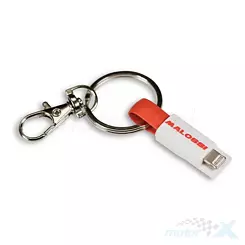 Brelok Malossi przewód do ładowania Lightning i Micro USB - 2A, biały