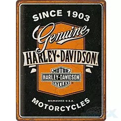Tablica, plakat 30x40 cm, tłoczona blacha, harley-davidson ribbo Nostalgic Art 23360