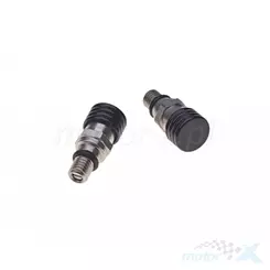 Śruba M6x0.8mm, zawór odpowietrzający amortyzatora przedniego, czarna, WM Motor