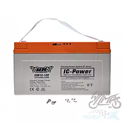 Akumulator żelowy ICM12-120 12V 120Ah solar, camper, jacht, awaryjne zasilanie