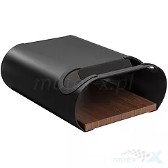 Uchwyt ścienny na rower, czarny z półką, Biketec BT0082BL