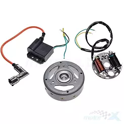 Stator iskrownik, stojan alternatora, z magnetem i cewką WM Motor Puch Maxi