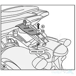 Adapter stelaża bocznego Kappa 2140KITK, Yamaha MT-07