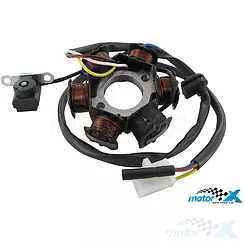 Stator iskrownik, stojan alternatora, 6 cewek Motoforce Peugeot AC / LC vertical 