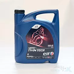 Olej silnikowy  ELF Moto 4 Twin Tech półsyntetyczny 4T 20W60 4L