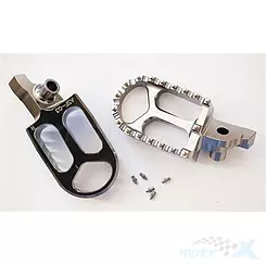 Podnóżki kierowcy, szaro-stalowe, aluminiowe, JR L13A301GP