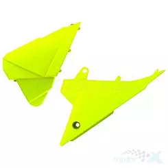 Osłony filtra powietrza, lewa + prawa, żółte fluorescencyjne, Polisport