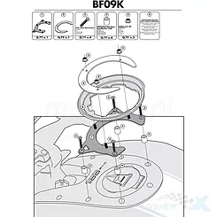 Mocowanie TANKLOCK Kappa Ducati Monster 1100 Evo / Ducati Monster 696 / Ducati Monster 796