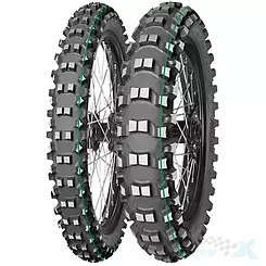 Opona motocyklowa offroad Mitas 100/90-19 TERRA FORCE MX-SM 57M TT SUPER LIGHT (ZIELONY PASEK) tył