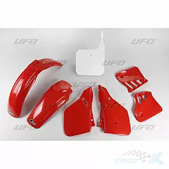 Zestaw osłon nadwozia czerwony  UFO Plast Honda CR 125 87-88
