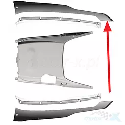 Osłona progowa prawa, szara, Keeway Versilia 50 / Versilia 125 P023-04-3910-139100414700A5