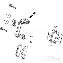 Zacisk hamulcowy srebrny N8A Kymco