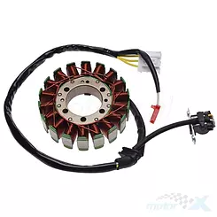Stator iskrownik, stojan alternatora, 18 cewek, WM Motor, Hond SH 300 11-14