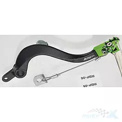 Dźwignia hamulca nożnego, zielona, Accel RBP06GR, Kawasaki