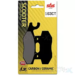 Klocki hamulcowe  karbonowe SBS Dual Carbon Scooter 163CT