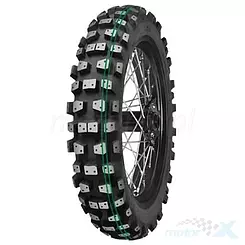 Opona motocyklowa offroad Mitas 110/100-18 XT-454 54M TT SUPER SOFT EXTREME (PODWÓJNY ZIELONY PASEK) tył