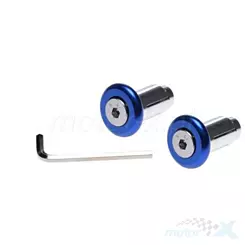 Końcówki kierownicy rozporowe 13/17 mm 2 sztuki niebieskie