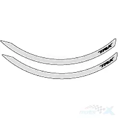 Naklejka przedniej felgi, 1 sztuka, Benelli TRK 702 Antracite Grey