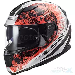 Kask integralny LS2 FF320 Stream Evo Throne White Orange 