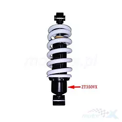 Amortyzator tylny, biały, Zontes 1114300-004000