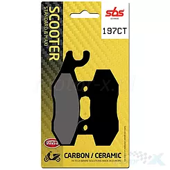 Klocki hamulcowe  karbonowe SBS Dual Carbon Scooter 197CT