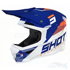 Kask offroad Shot Racing Furious Camo Navy Orange Glossy