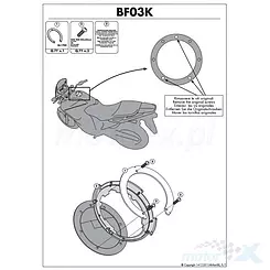 Mocowanie TANKLOCK Kappa Honda CB 1000 R / Honda Hornet 600 / Honda VFR 1200 F