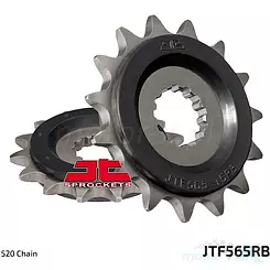 Zębatka przednia 520 15 zębów, RB - gumowa prowadnica łańcucha, JT Sprockets JTF565RB