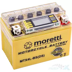 Akumulator żelowy Moretti Parts MTX4L-BS 12V 4Ah 113x70x85mm 50CCA
