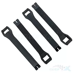 Komplet pasków do butów, 4 sztuki, Gaerne SG-J / GX-J Long Black