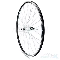 Felga tylna, koło rowerowe 26", MTB, O/AG MOTORS V, (1), czarna, piasta SF-B11R 8-9, 36 szprych, szybkozamykacz