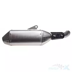 Tłumik, wydech uniwersalny, srebrny, WM Motor, KTM 250 / 390 / Adventure / Duke