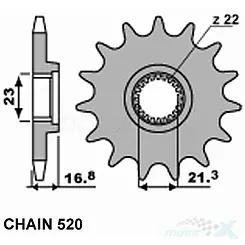 Zębatka przednia SUNF370-16 BEF2108/K-16