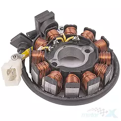 Stator iskrownik, stojan alternatora, 12 cewek skutery 4T Euro 4 