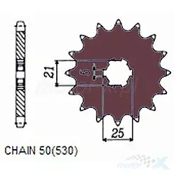 Zębatka przednia Sunstar  SUNF501  16 zębów
