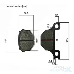 Klocki hamulcowe Junak RAW 50